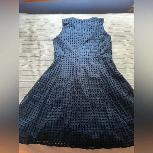 Preppy blue Madewell summer mini dress - Picture 5 of 7